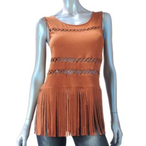Rock & Republic Tops - Rock & Republic Boho Fringe Tank